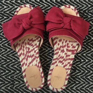 Castaner Poleo flat bow slide sandals